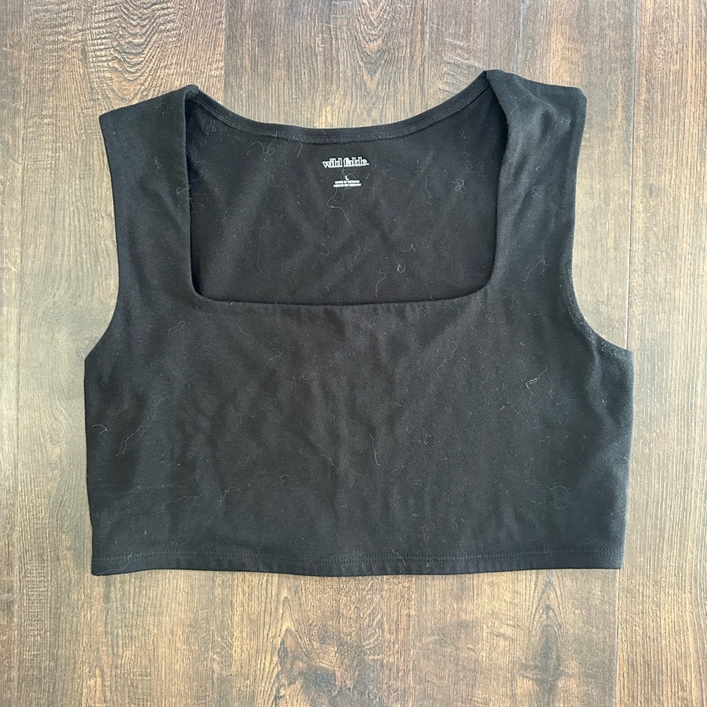 Black crop top